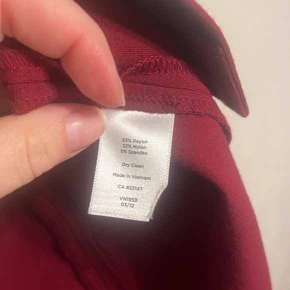 Talbots Red Skirt 12 - Picture 6 of 7